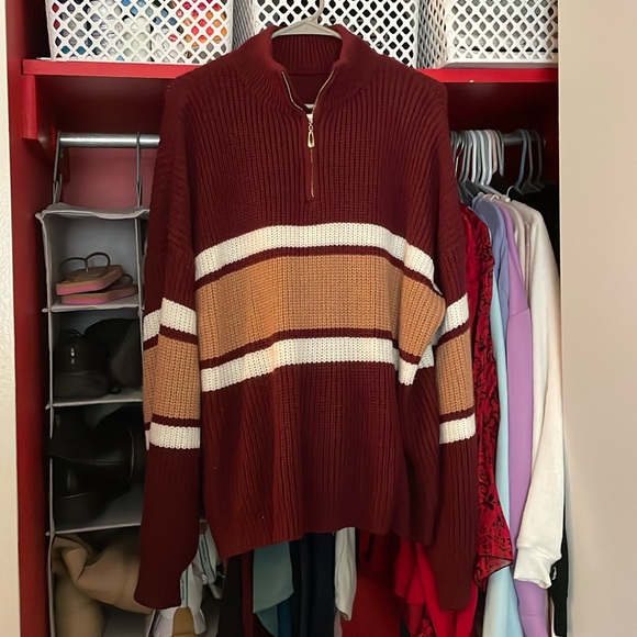 SHEIN 1/4 Zip Sweater - Picture 1 of 4